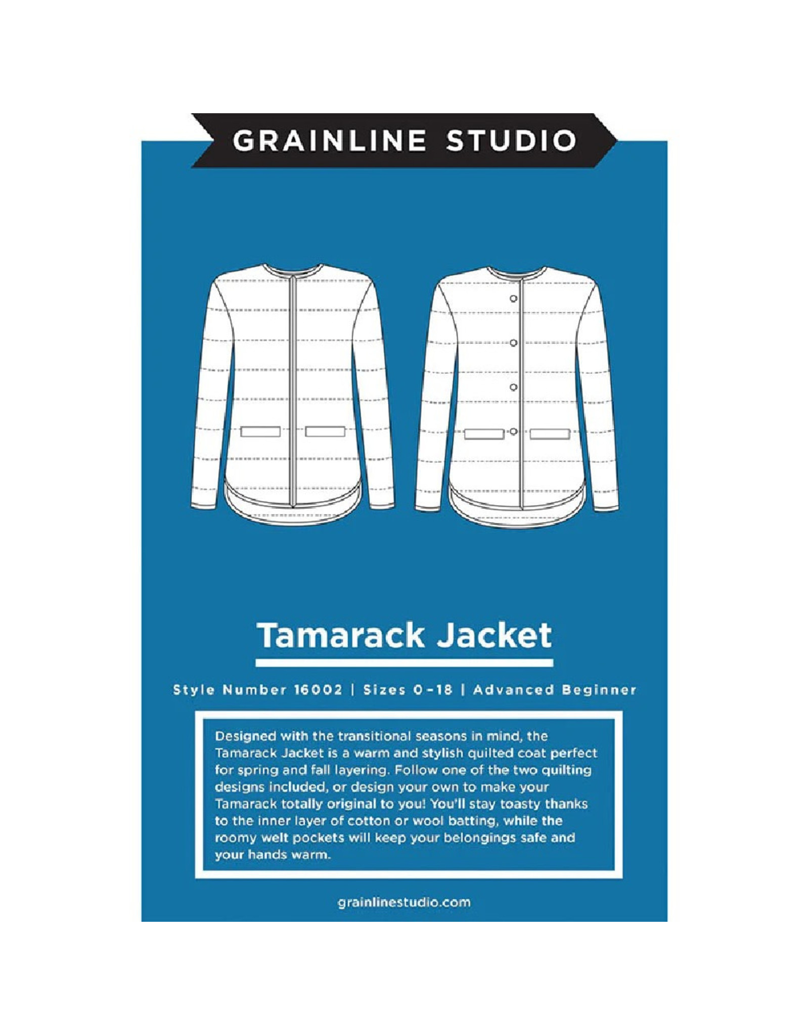 Grainline Studio Tamarack Jacket, Sizes 0-18