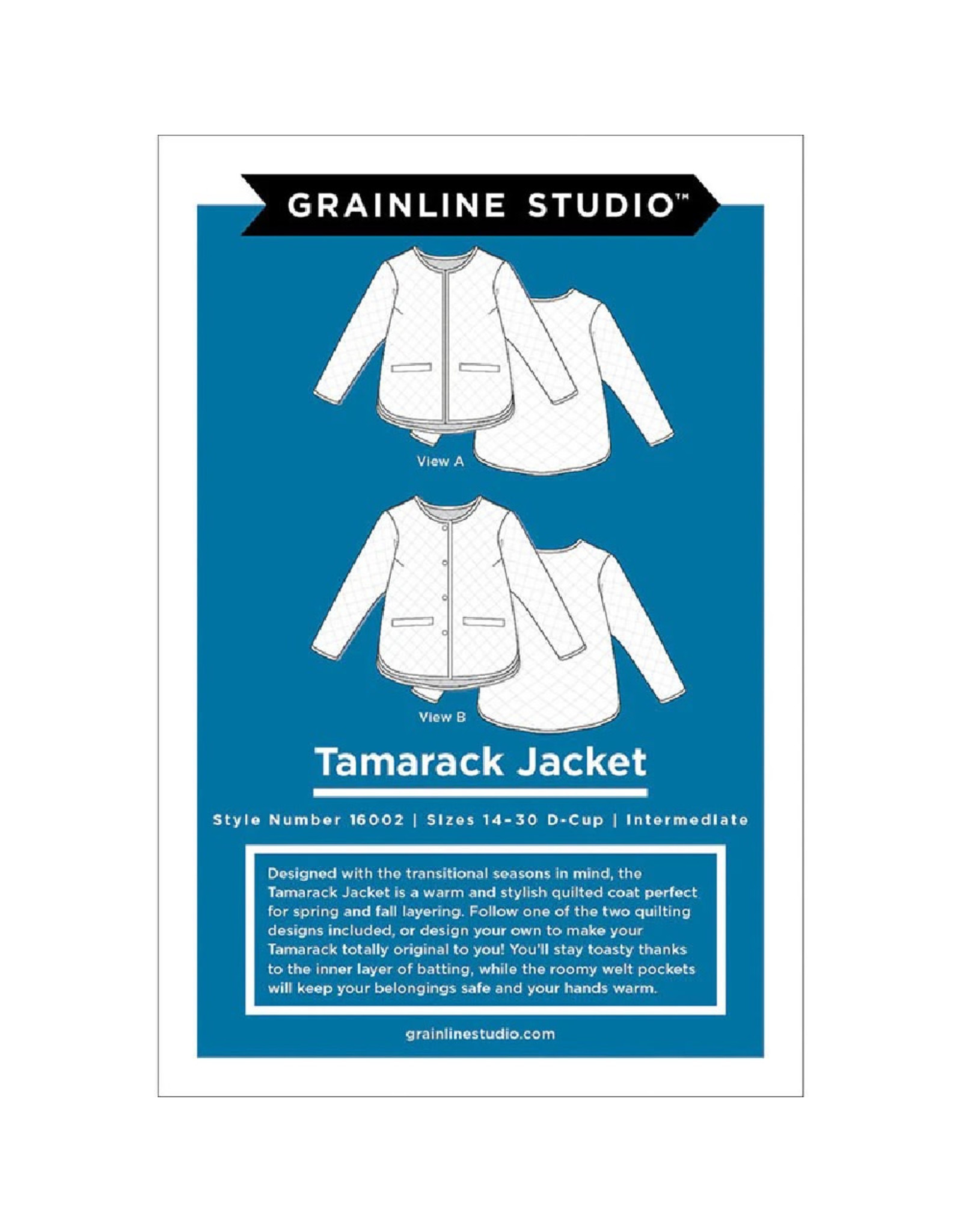 Grainline Studio ON ORDER-Tamarack Jacket, Sizes 14-30