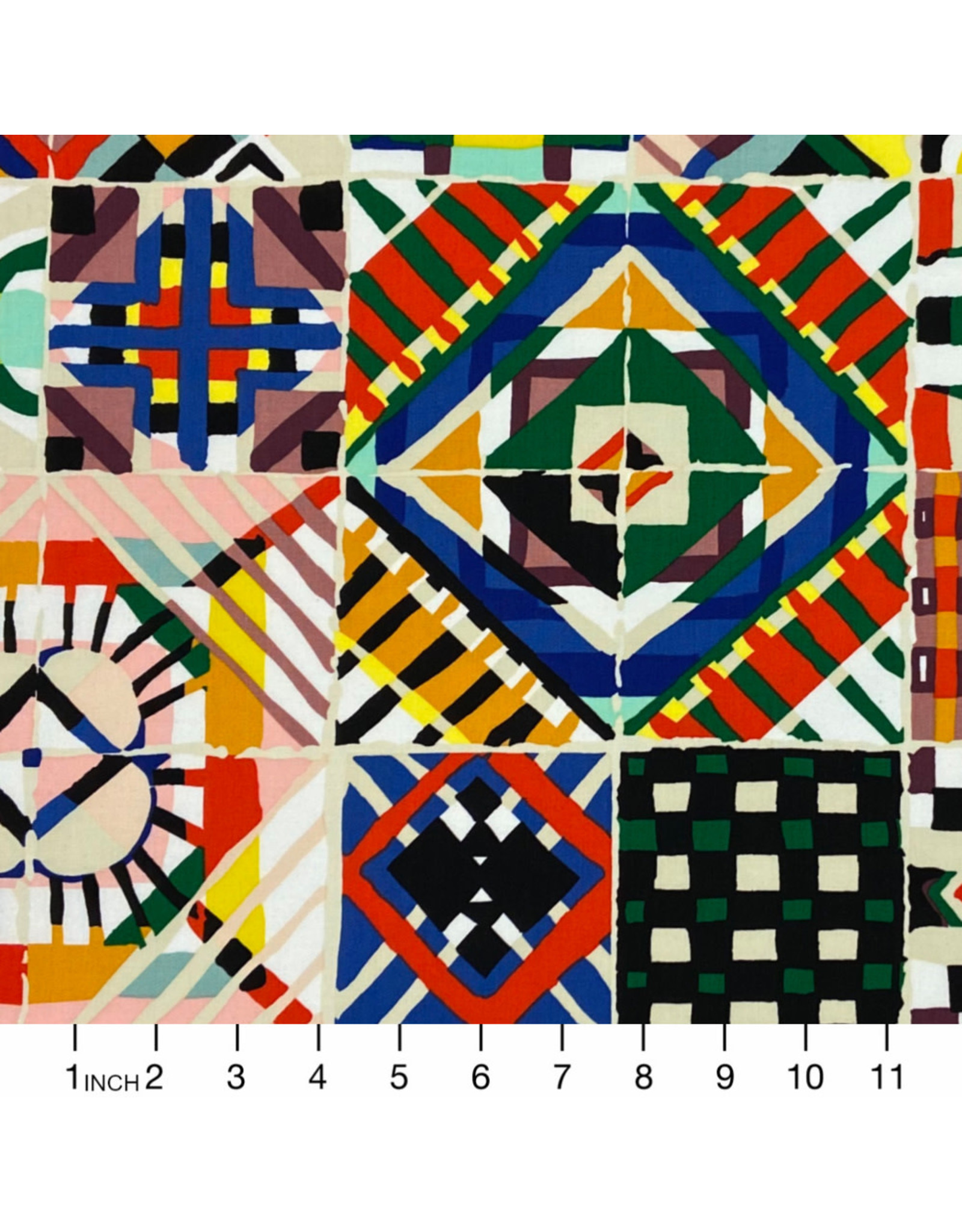 Alexander Henry Fabrics Folklorico, Colorful Cantera in Bright Multi, Fabric Half-Yards