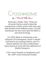 Moda Crossweave in Emerald, Fabric Half-Yards