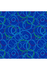 Windham Fabrics Color Wheel, Rings in Blue, Fabric Half-Yards