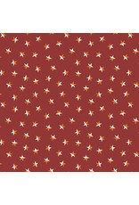 Figo Pickle Juice, Stars in Rust, Fabric Half-Yards