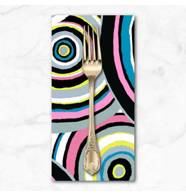 PD's Kaffe Fassett Collection Kaffe 85 & Fabulous, Targets in Black, Dinner Napkin