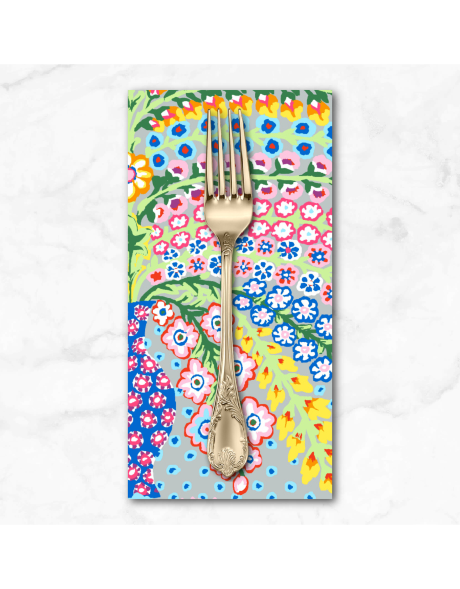 PD's Kaffe Fassett Collection Kaffe 85 & Fabulous, Persian Vase in Grey, Dinner Napkin