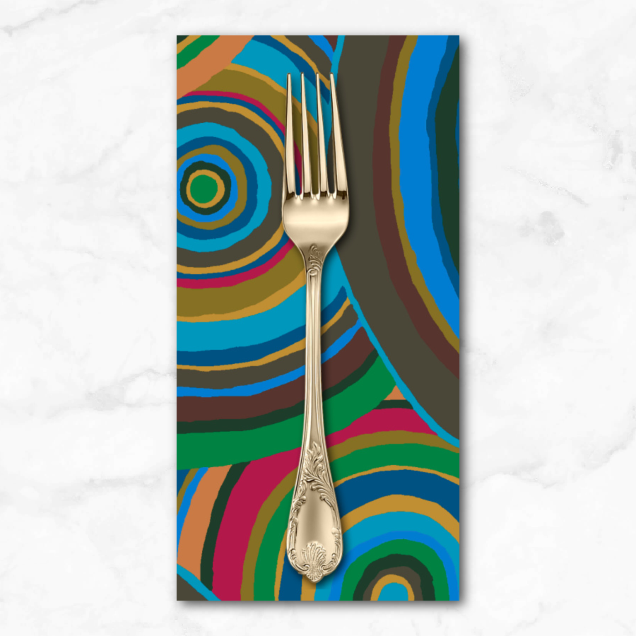 Kaffe 85 & Fabulous, Targets in Green, Dinner Napkin Picking Daisies