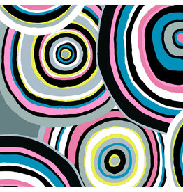Kaffe Fassett Collective Kaffe 85 & Fabulous, Targets in Black, Fabric Half-Yards