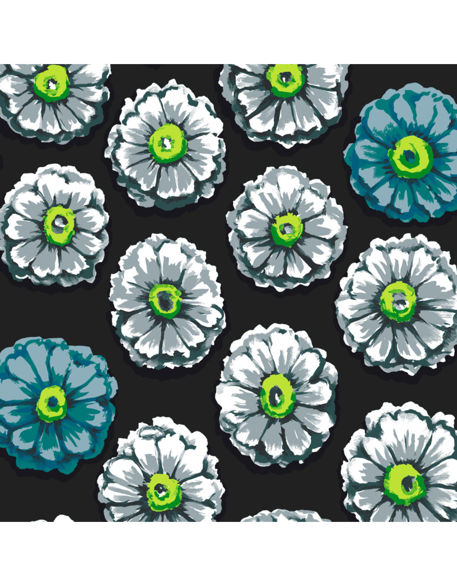 Kaffe Fassett Collective Kaffe 85 & Fabulous, Zinnia in Contrast, Fabric Half-Yards