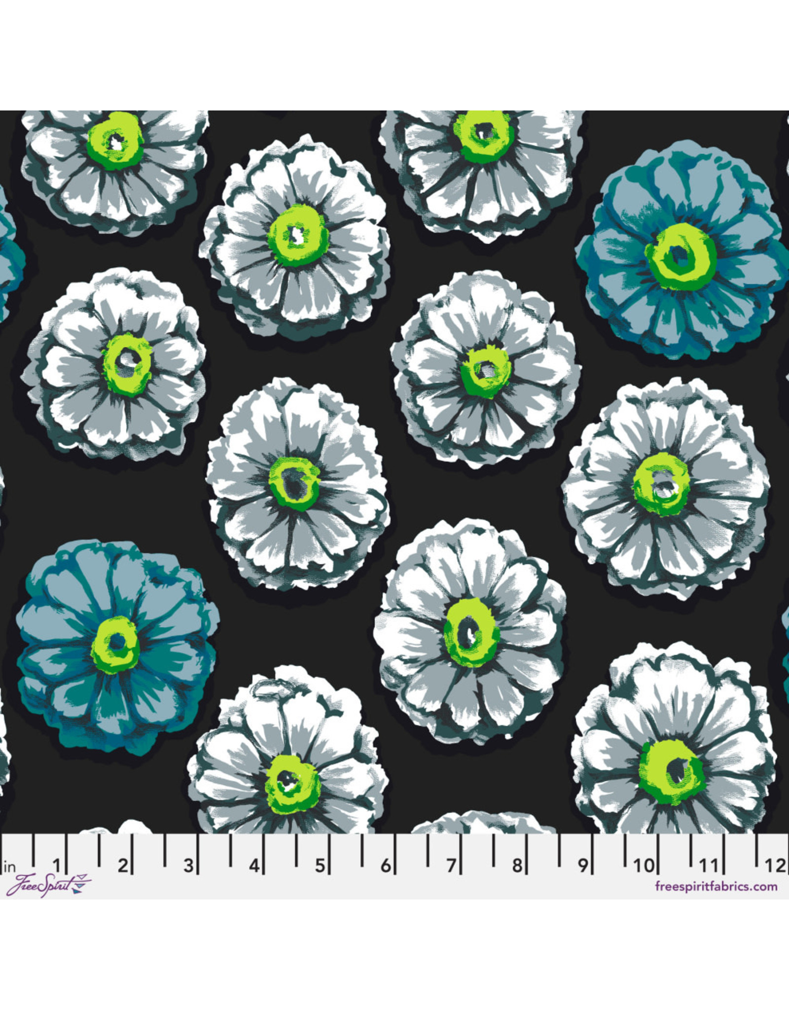 Kaffe Fassett Kaffe 85 & Fabulous, Zinnia in Contrast, Fabric Half-Yards