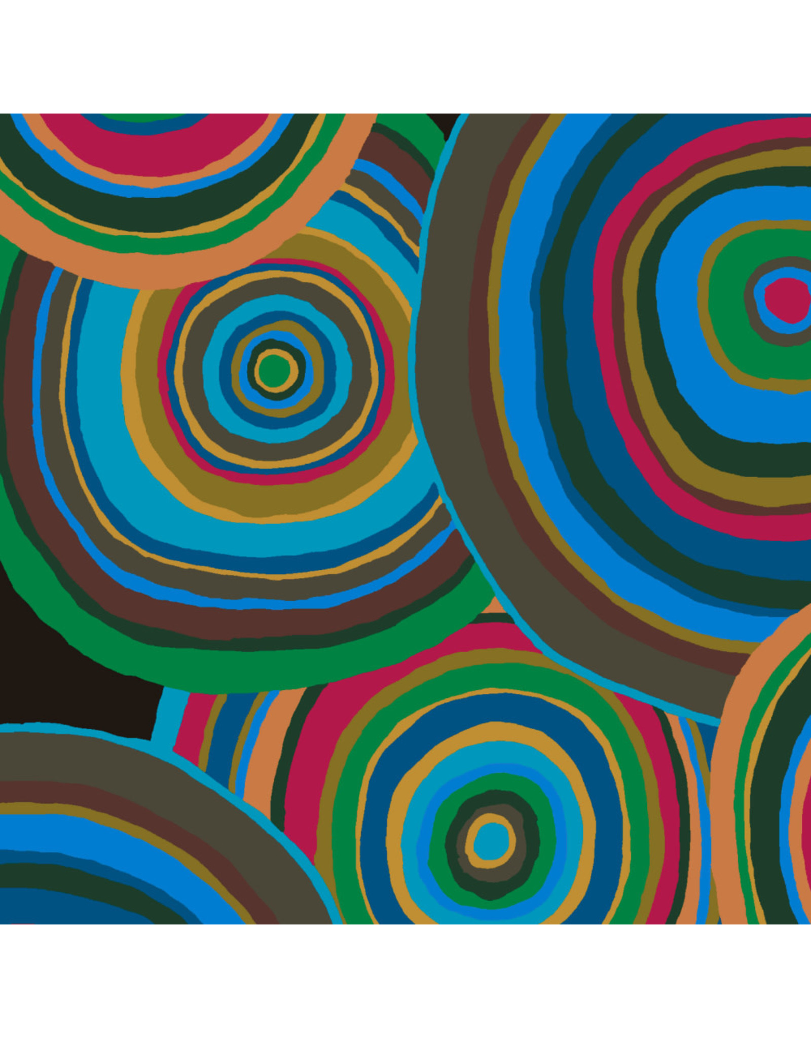 Kaffe Fassett Collective Kaffe 85 & Fabulous, Targets in Green, Fabric Half-Yards