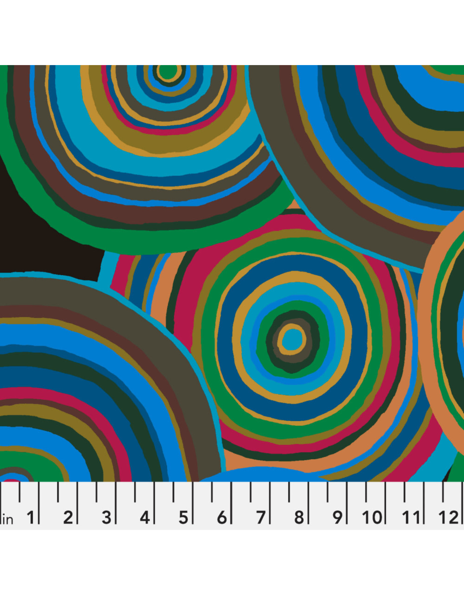 Kaffe Fassett Kaffe 85 & Fabulous, Targets in Green, Fabric Half-Yards