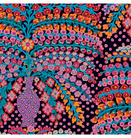 Kaffe Fassett Collective Kaffe 85 & Fabulous, Persian Vase in Black, Fabric Half-Yards