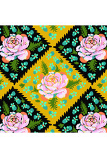 Anna Maria Fluent, Rose Tile in Butterscotch, Fabric Half-Yards