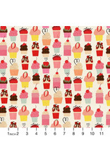 PD's Dear Stella Collection Sweet on You, Cupcakes in Cream, Dinner Napkin