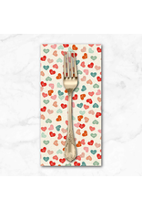 PD's Dear Stella Collection Sweet on You, Conversation Hearts in Cream, Dinner Napkin