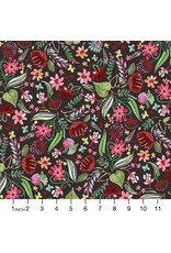 August Wren Folklore, Floral in Multi, Fabric Half-Yards