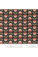 Gingiber Meadowmere, Blossoms in Night with Metallic, Fabric Half-Yards