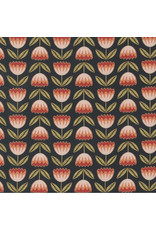 Gingiber Meadowmere, Blossoms in Night with Metallic, Fabric Half-Yards