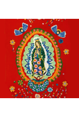 Alexander Henry Fabrics Folklorico,  Our Lady of Guadalupe in Red, 24" x 44" Fabric Double Panel