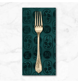 PD's Figo Collection Daybreak, Medallions in Teal, Dinner Napkin