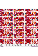 Nathalie Lété Mon Jardin, Checkerboard in Posy, Fabric Half-Yards