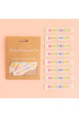 Sarah Hearts Colorful Handmade - Woven Label Tags, Set of 8