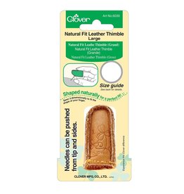 Clover Natural Fit Leather Thimble, Large