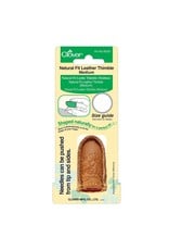 Clover Natural Fit Leather Thimble, Medium