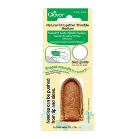 Clover ON ORDER-Natural Fit Leather Thimble, Medium