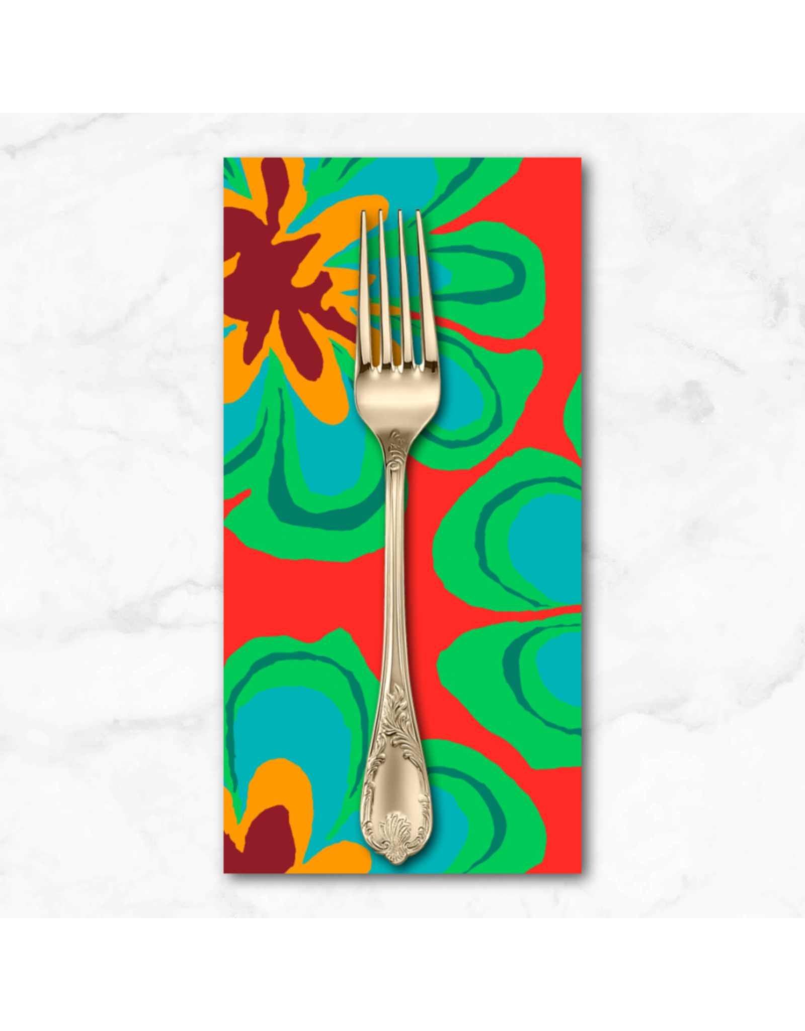 PD's Kaffe Fassett Collection Kaffe Collective, Funky Floral in Watermelon, Dinner Napkin