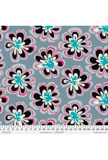 PD's Kaffe Fassett Collection Kaffe Collective, Funky Floral in Grey, Dinner Napkin