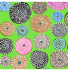 Kaffe Fassett Collective Kaffe Collective, Disks in Lime, Fabric Half-Yards