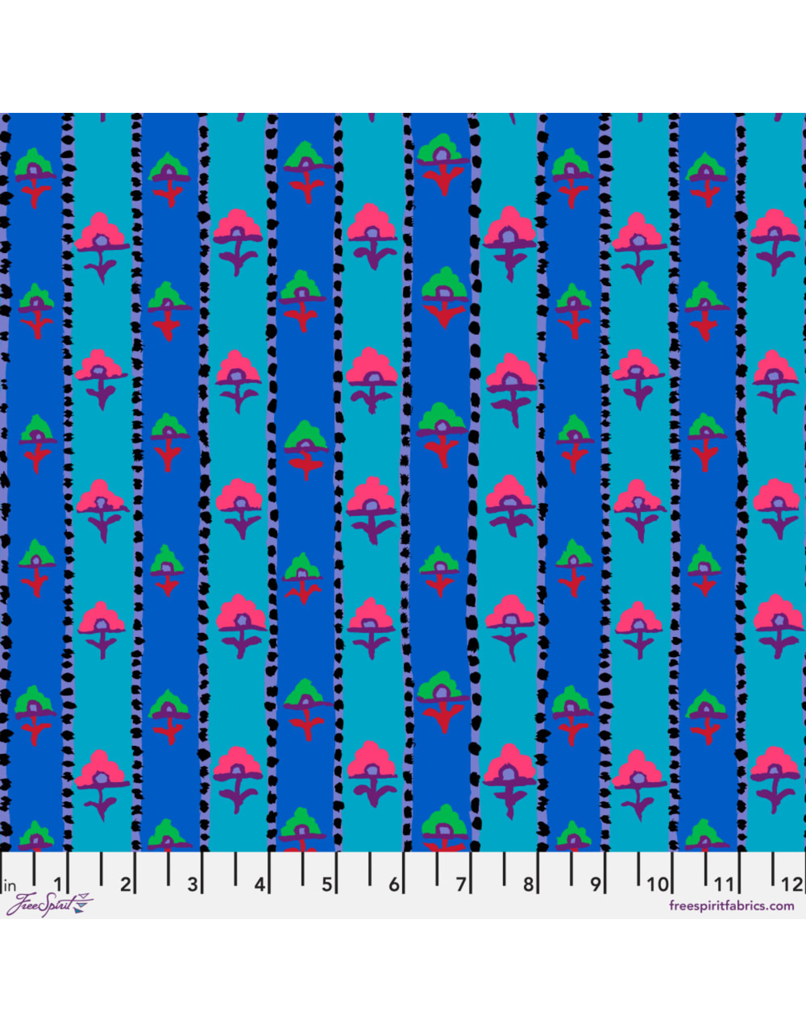 Kaffe Fassett Collective Kaffe Collective, Shiraz in Blue, Fabric Half-Yards