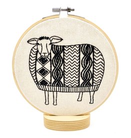 Hook, Line & Tinker Sweater Weather Sheep, Embroidery Kit