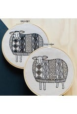 Hook, Line & Tinker Sweater Weather Sheep, Embroidery Kit