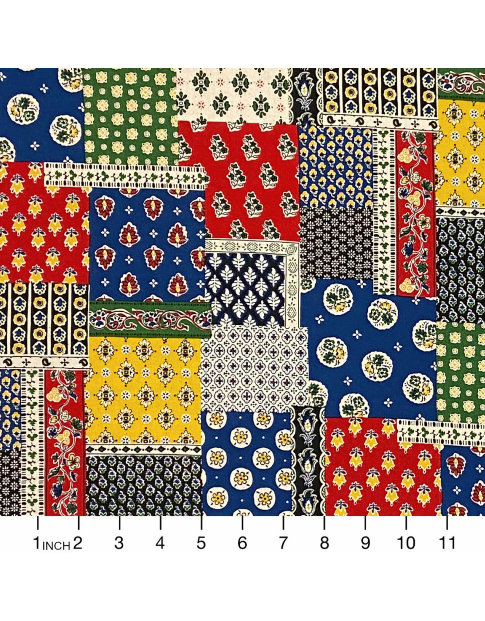 Japan Import Senyo Japan, Floral Calico in French Country, Fabric Half-Yards