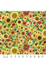 PD's August Wren Collection Chasing the Sun, Sunflowers in Multi, Dinner Napkin