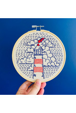 Hook, Line & Tinker Lighthouse, Embroidery Kit