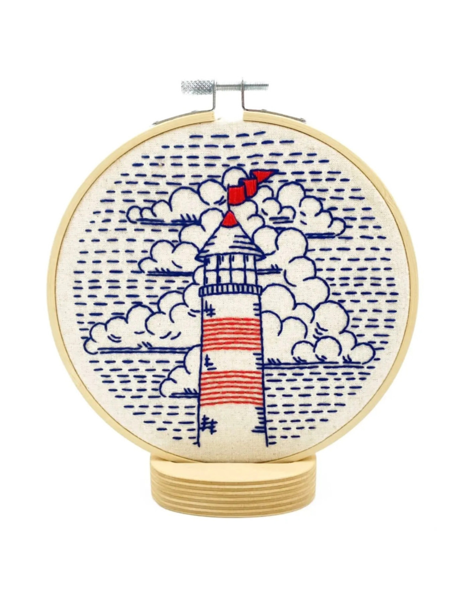 Hook, Line & Tinker Lighthouse, Embroidery Kit