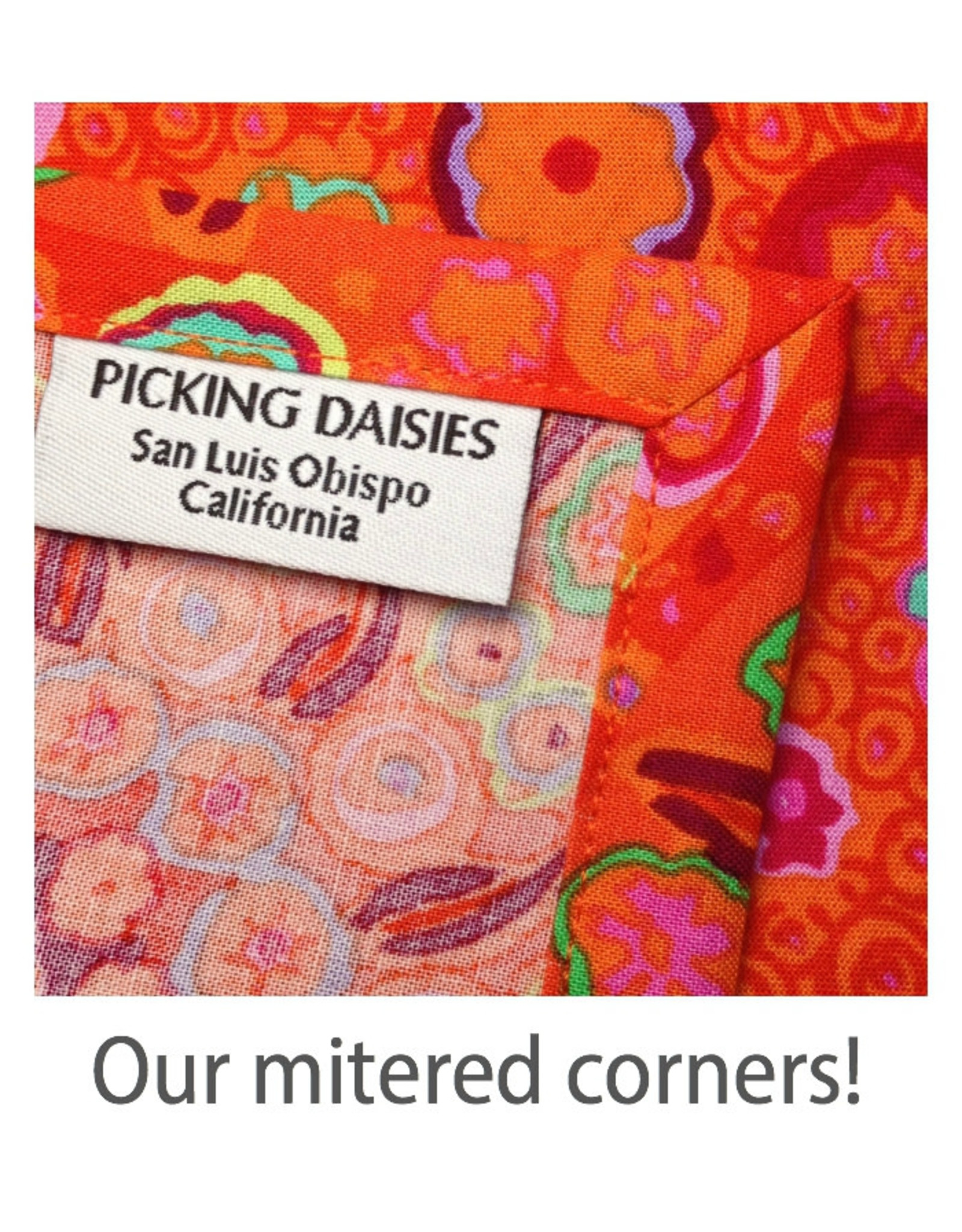 PD's Sarah Golden Collection Century Prints, Trellis Lines in Jalapeno, Dinner Napkin