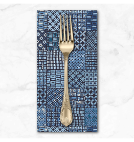 PD's Alexander Henry Collection Indigo West, Sunrise Tapa in Indigo, Dinner Napkin