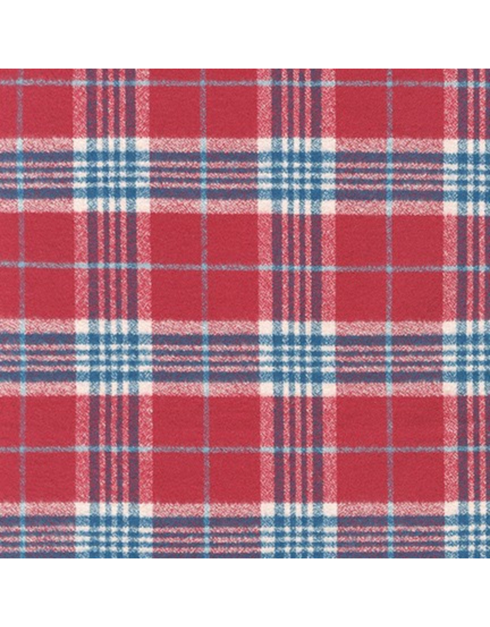 Robert Kaufman Yarn Dyed Cotton Flannel, Mammoth Organic Flannel in Crimson, Fabric Half-Yards