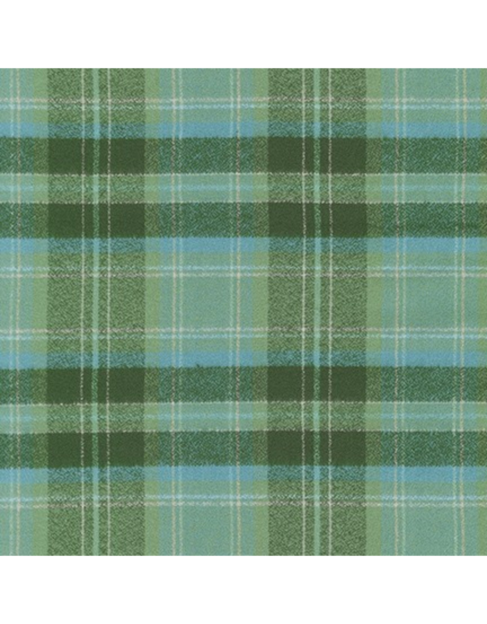 Robert Kaufman Yarn Dyed Cotton Flannel, Mammoth Organic Flannel in Olive, Fabric Half-Yards