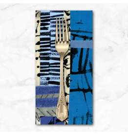 PD's Marcia Derse Collection The Blue One, Totem in Blue, Dinner Napkin