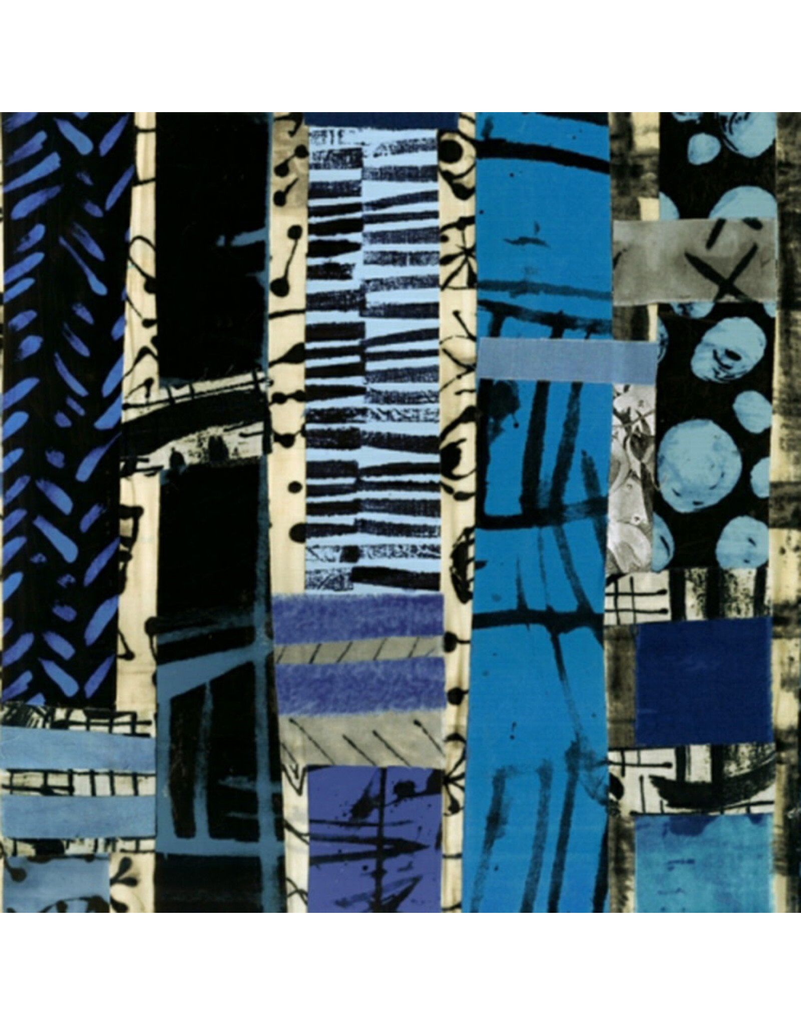 Abstract Blue Fabric by the Yard