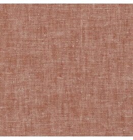 Robert Kaufman Brussels Washer Yarn Dye in Redrock, Linen Rayon Blend, Fabric Half-Yards