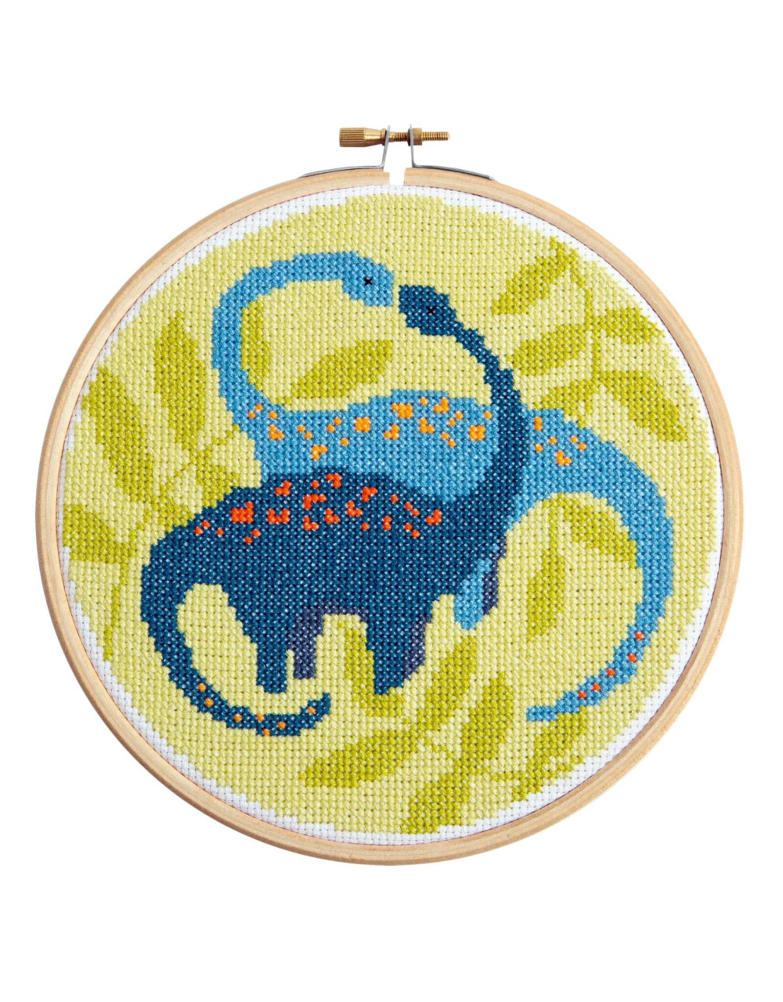 Hawthorne Handmade Diplodocus Cross Stitch Kit