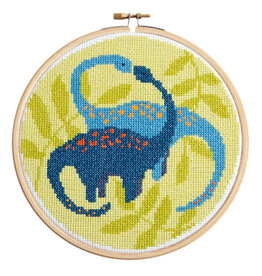 Hawthorne Handmade Diplodocus Cross Stitch Kit