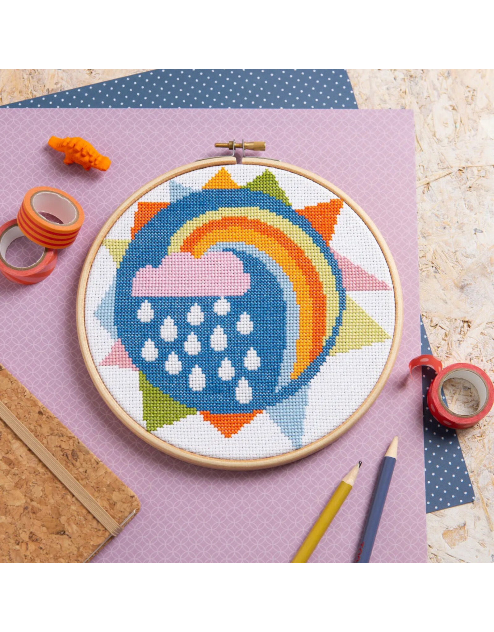 Hawthorne Handmade ON SALE - Rainbow Cross Stitch Kit - 40% OFF