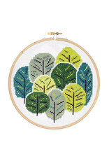 Hawthorne Handmade ON SALE - Summer Trees Cross Stitch Kit - 40% OFF