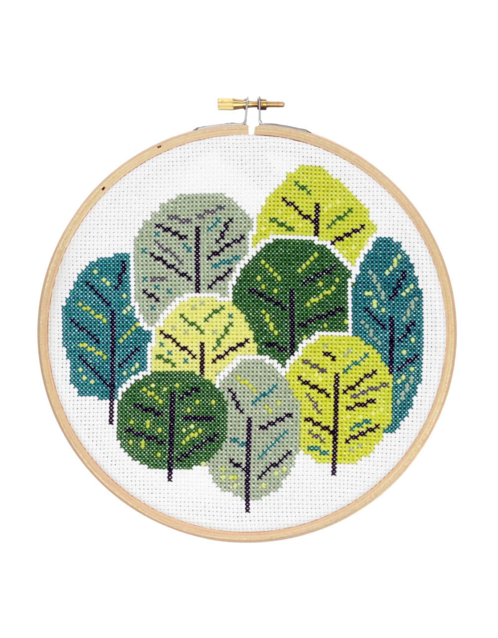 Hawthorne Handmade ON SALE - Summer Trees Cross Stitch Kit - 40% OFF